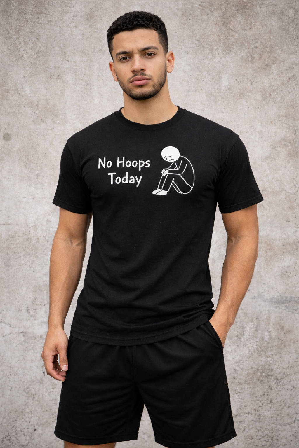 "No Hoops Today" Graphic Tee