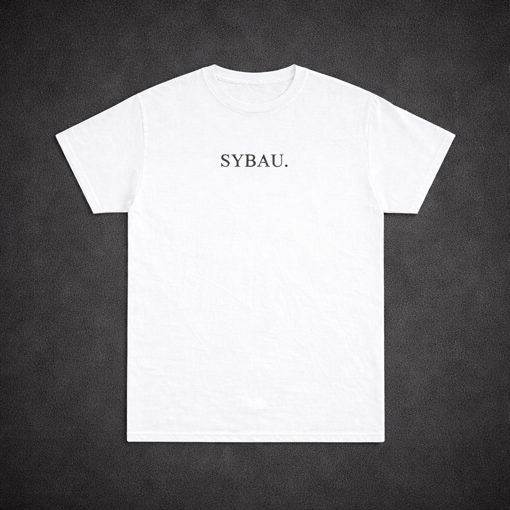 "SYBAU" logo tee
