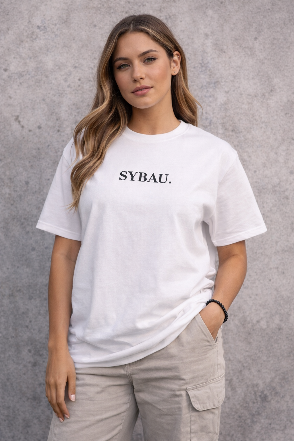 "SYBAU" logo tee